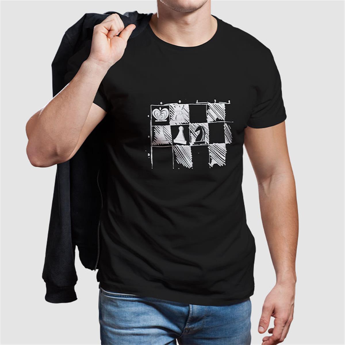 Chess Gift Satranç Baskılı Tişört T-Shirt