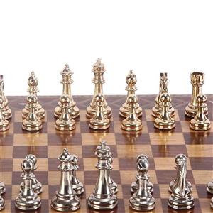 Küçük Boy Ahşap Satranç Takımı (Metal Satranç Taşları)