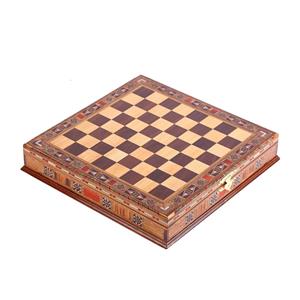 Küçük Boy Ahşap Satranç Takımı (Metal Satranç Taşları)