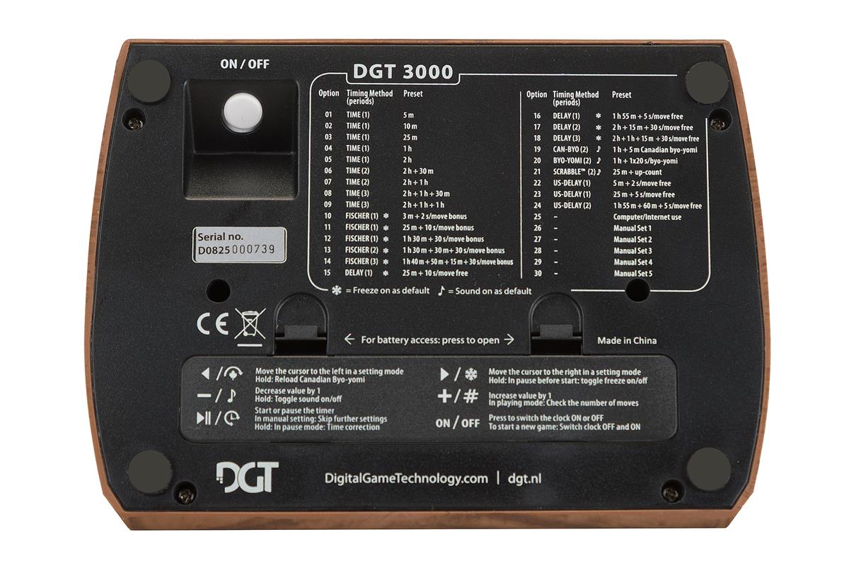 DGT 3000 Satranç Saati Limited Edition
